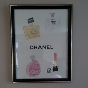 CHANEL art print in Frame